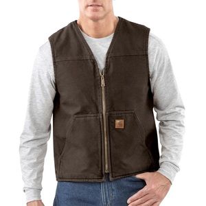 BNWT Carhartt V-26 Sandstone Sherpa Lined Vest